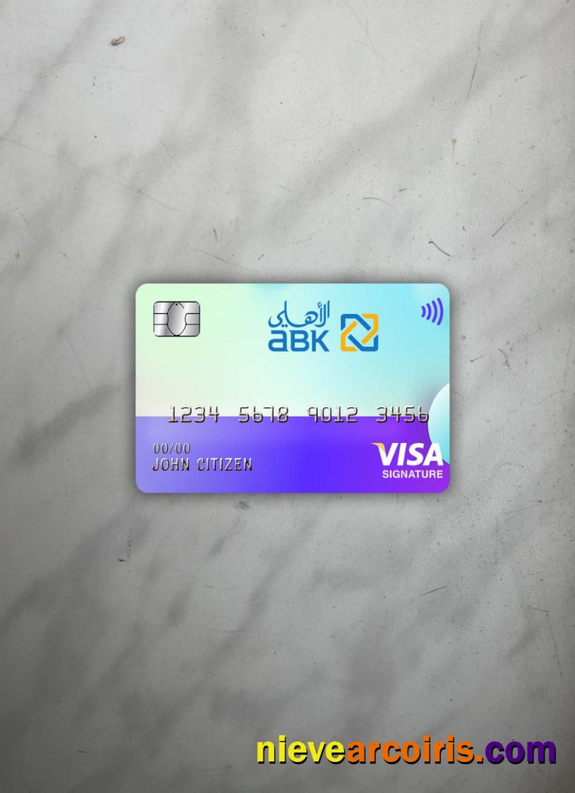 Egypt Al Ahli Bank of Kuwait visa signature photolook